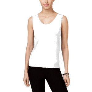 Charter Club Petite Crochet Sleeve Top, Size S, Women's Blouse, Light Color